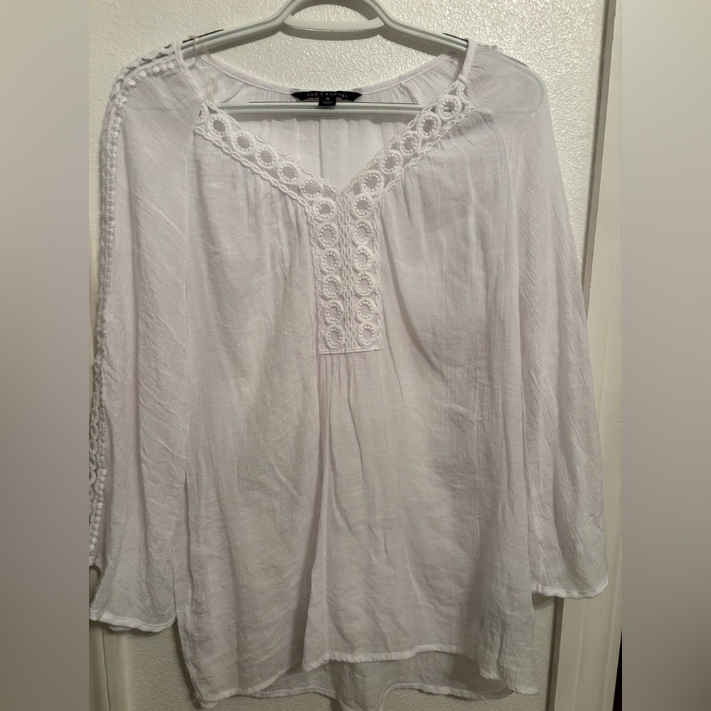Zac & Rachel top with bell sleeves M - Picture 1 of 7